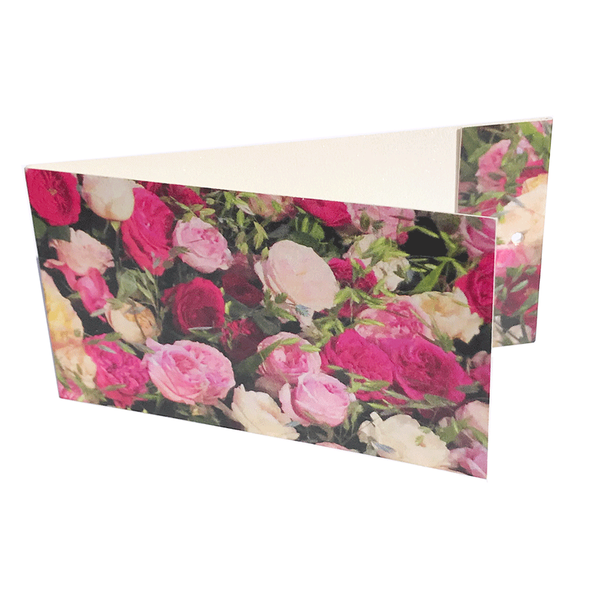 Väike kaart ehk lillekaart “Roosid” lillekimbule