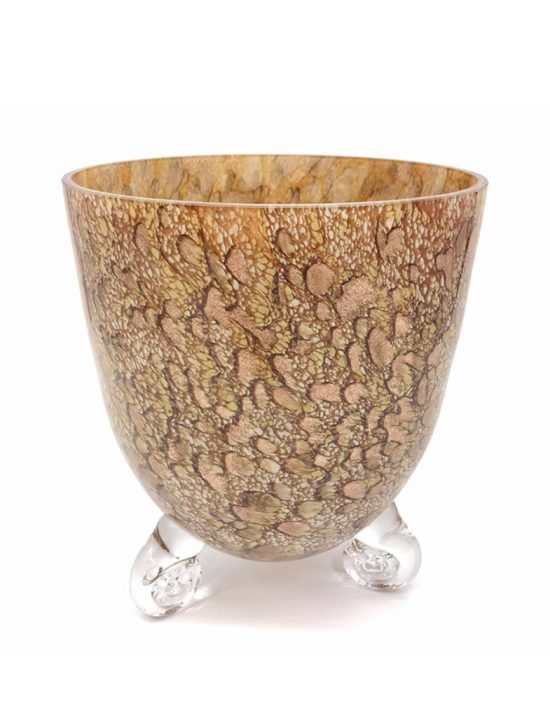 Vaas kuldpruun kolmejalaga