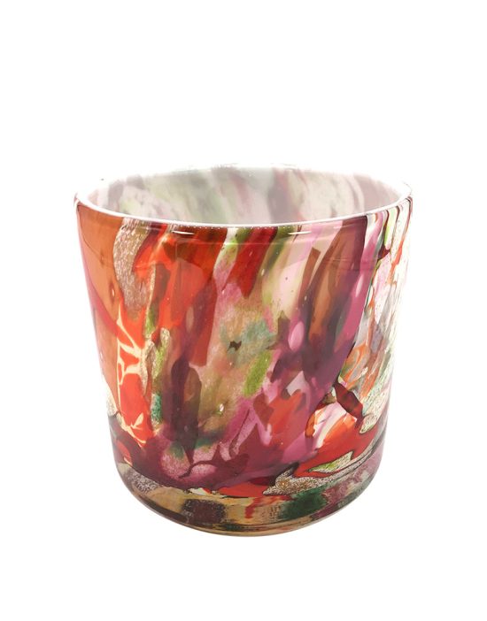 Värviline silinder vaas suur