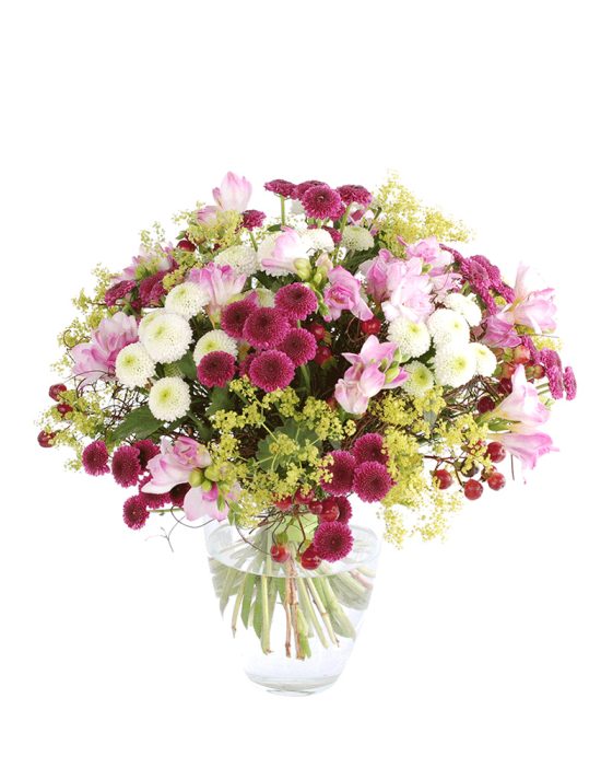 Lillekimp Freesia ja santini krüsanteem